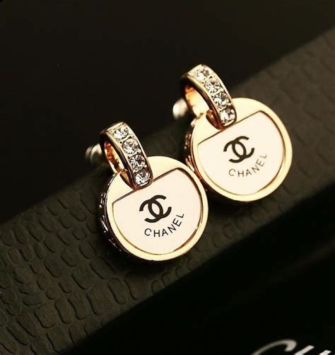 chanel gold earrings replica|knockoff chanel earrings.